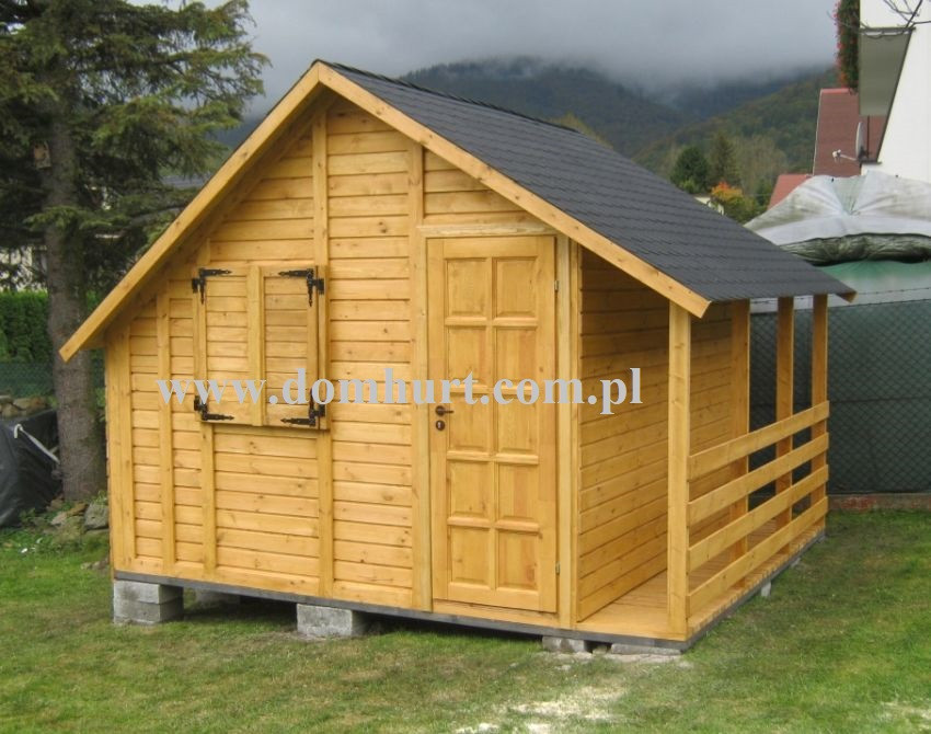 drewniany domek narzędziowy Puszczyk