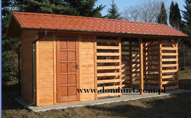 Domek narzędziowy oraz drewutnia