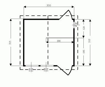 Projekt Pawilon handlowy 17m2