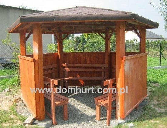 6-kątna ALTANA OGRODOWA wzór III altana ogrodowa drewniana