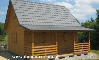 domek całoroczny z werandą