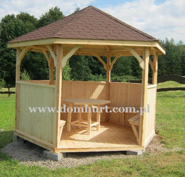 6-kątna ALTANA OGRODOWA wzór II altana ogrodowa drewniana